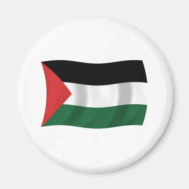 Aimant au drapeau de l'Autorité palestinienne (Devant)