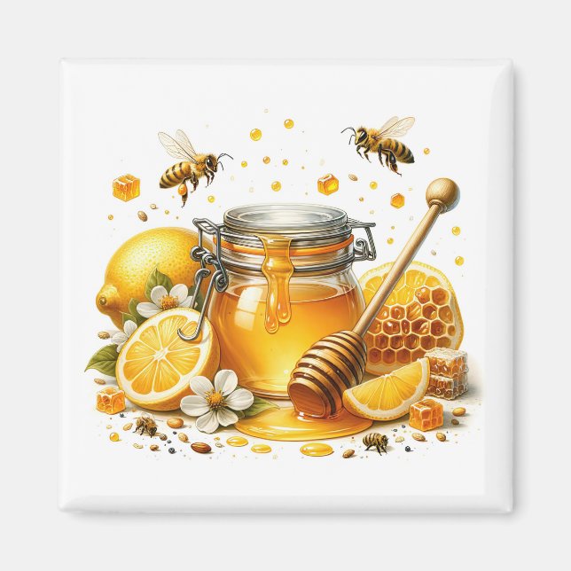 Aimant au miel de citron   (Devant)