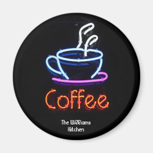 Aimant au néon de signe de café