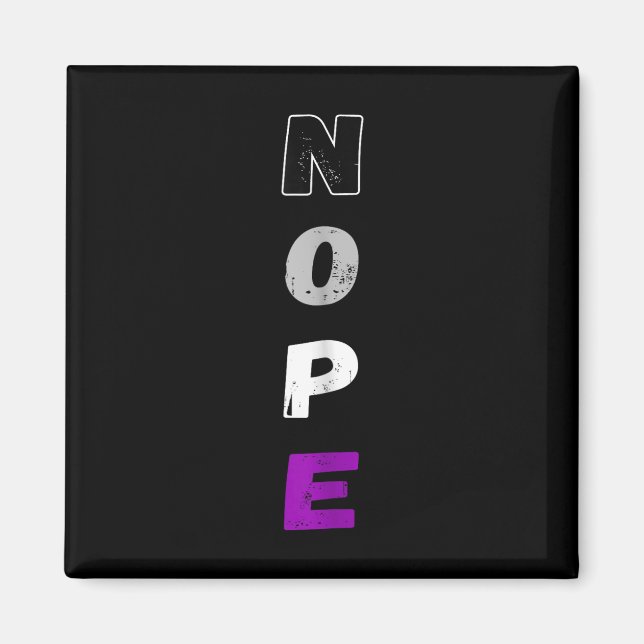 Aimant Aual Nope Ace Pride Indicateur Auality Lgbt Commun (Devant)