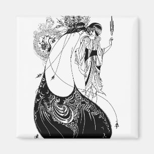 Aimant Aubrey Beardsley La jupe du paon Art nouveau