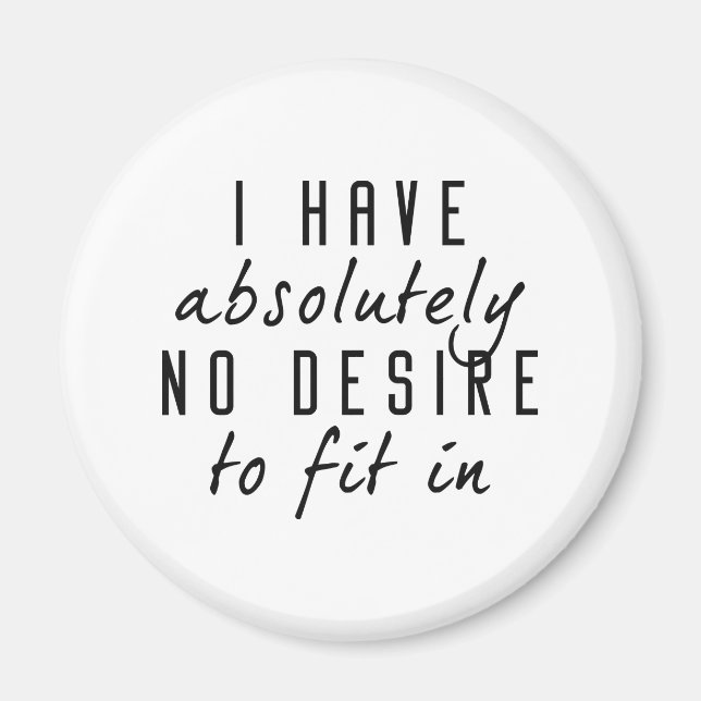 Aimant Aucun Désir De S'Intégrer (Devant)