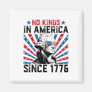 Aimant Aucun Rois En Amérique Depuis 1776 Distressé Drape