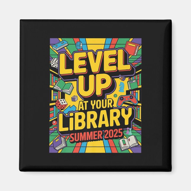 Aimant Augmentez Vos Compétences À La Bibliothèque Été 20 (Devant)