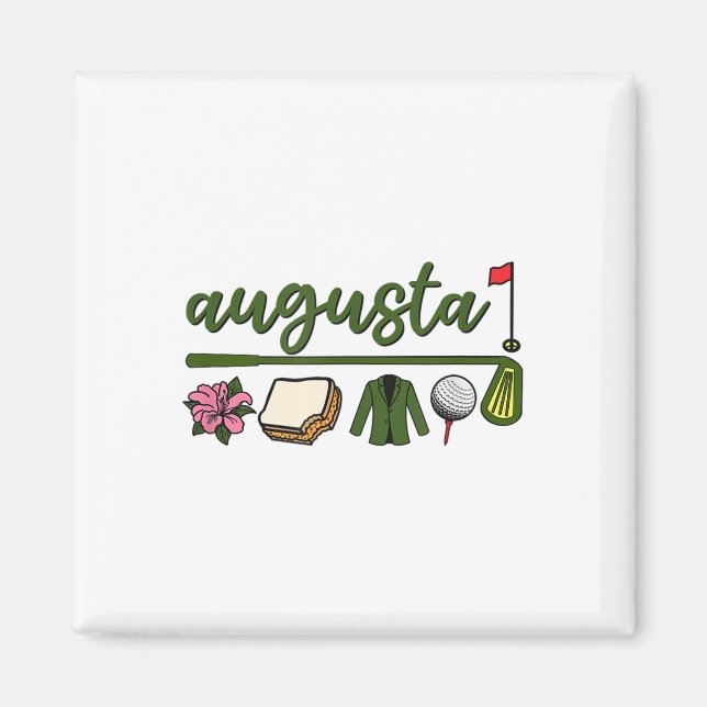 Aimant Augusta Géorgie, Azalée, Golf, Fromage Pimento, Ja (Devant)