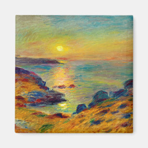 Aimant Auguste Renoir "Coucher de soleil et Douarnenez"