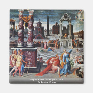 Aimant Augustus et la sibylle de Tibur par Antoine Caron