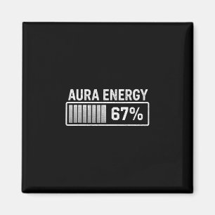 Aimant Aura à 67 Mème drôle Six Sept Argot Gen Alpha