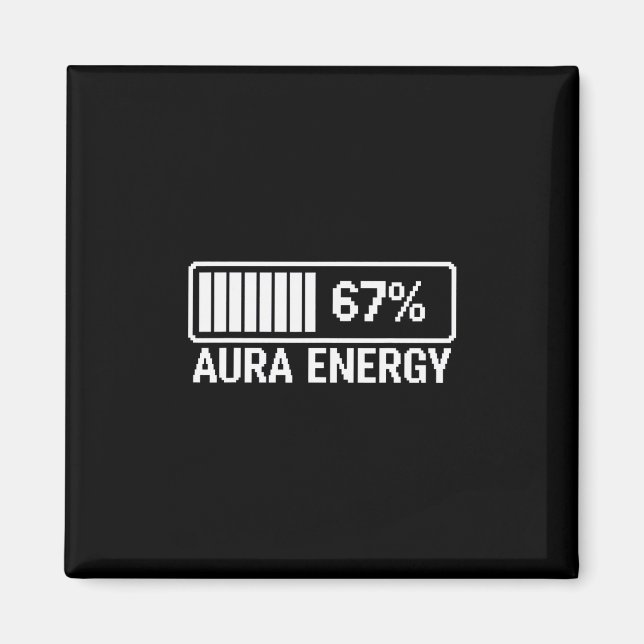 Aimant Aura Énergie À 67 Six Sept Mème  (Devant)