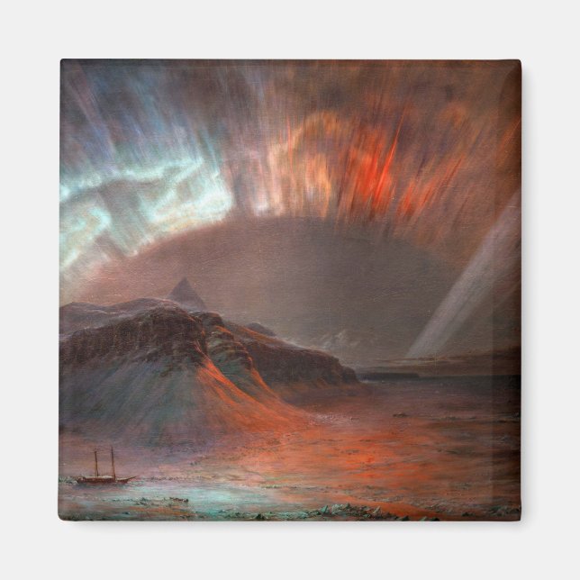 Aimant Aurora Borealis par l'église Frederic Edwin (Devant)