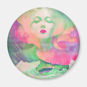 Aimant Aurora de Clive Henry coloré rose