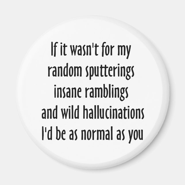 Aimant Aussi normal que vous (Devant)