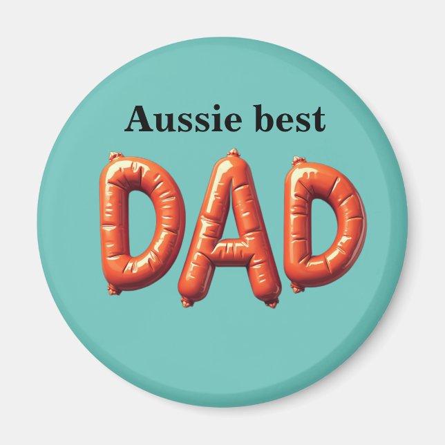 Aimant Aussie Best Dad  (Devant)