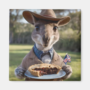 Aimant Aussie Kangaroos Aimez Les Pies De Viande Australi