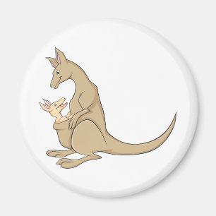 Aimant Australian Mama Kangaroo et Baby Joey