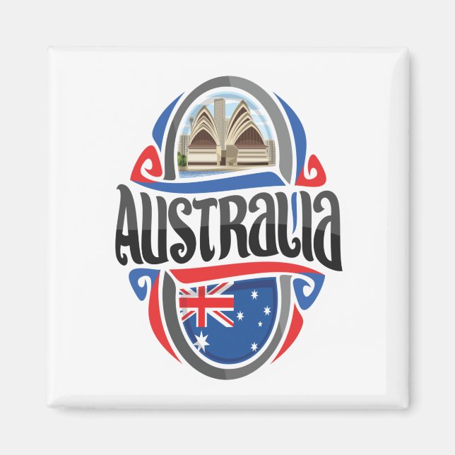 Aimant Australie Fière (Devant)