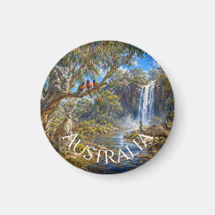 Aimant Australie Paysage panoramique de la faune Fridge