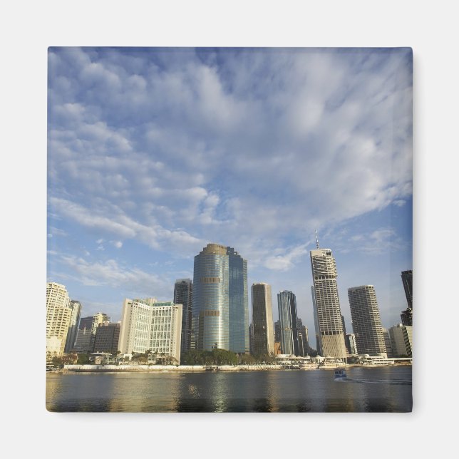Aimant Australie, Queensland, Brisbane, Gratte-ciel et (Devant)