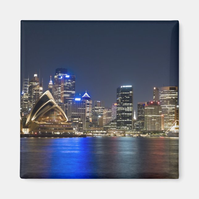 Aimant Australie, Sydney. Skyline avec l'Opéra vu (Devant)
