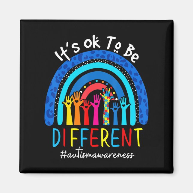 Aimant Autism Aware Acceptance Women Kid Its Ok To Be (Devant)