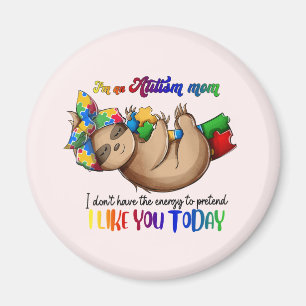 Aimant Autism Mom - Sloth