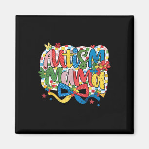 Aimant Autisme Mama Maman Coquette Bow Sensibilisation su