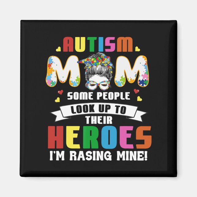 Aimant Autisme Maman Certaines personnes regardent vers l (Devant)