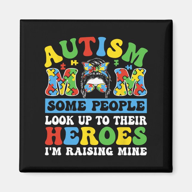 Aimant Autisme Maman Certaines personnes regardent vers l (Devant)