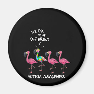 Aimant Autiste Ça va être un casse-tête de Flamant rose