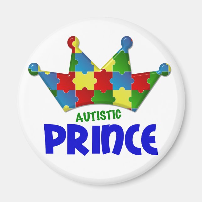 Aimant Autistique Prince 1 AUTISME (Devant)