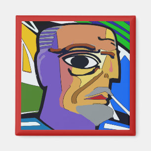 Aimant Auto.Face Abstraite