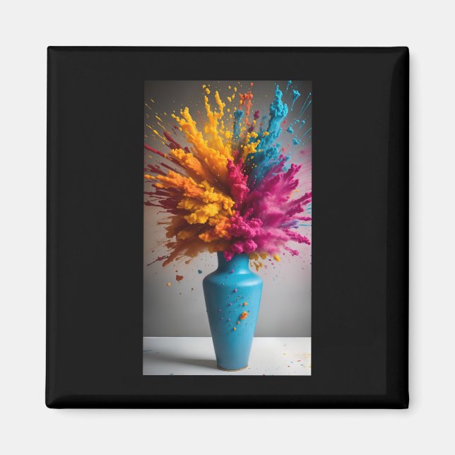Aimant Autocollant Color Burst  (Devant)