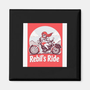 Aimant Autocollant de motard rebelle