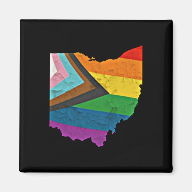 Aimant Autocollant Ohio Pride (Devant)