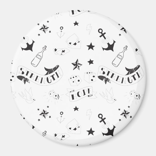 Aimant Autocollants Tattoo Flash Hope (Devant)