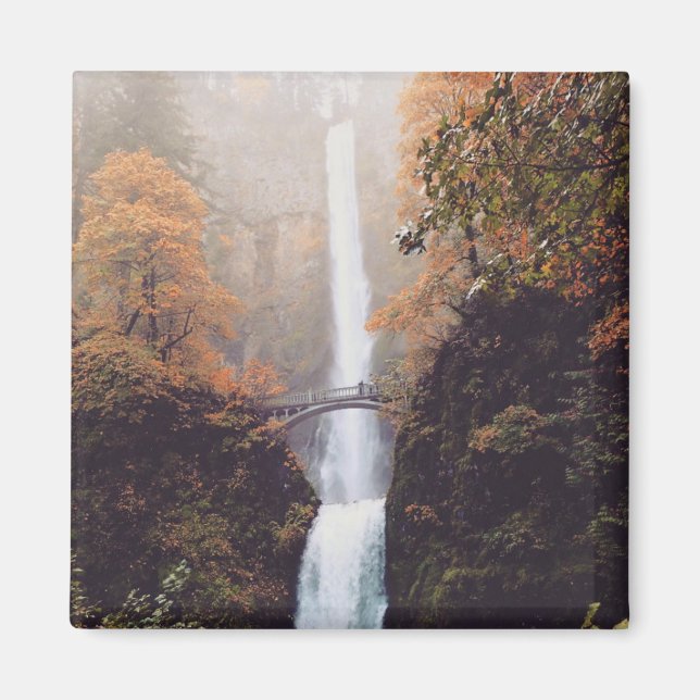 Aimant Automne à Multnomah Falls, Oregon (Devant)