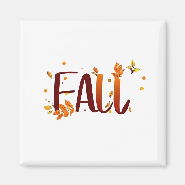 Aimant Automne/Automne/Feuille (Devant)
