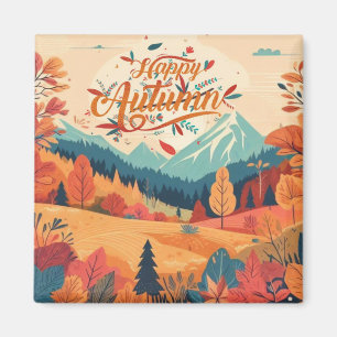 Aimant Automne/feuilles/colorées