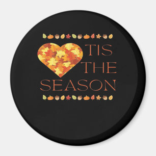 Aimant Automne Feuilles mignonnes Automne Graphique Thank