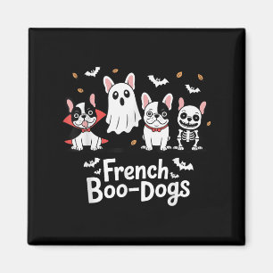 Aimant Automne Français Bulldog Halloween Français Boo Do