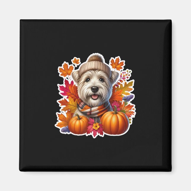 Aimant Automne Glen Of Imaal Terrier Ter Propriétaire De  (Devant)