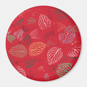 Aimant Automne, Motif Feuille