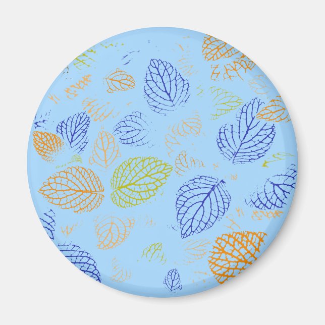 Aimant Automne, Motif Feuille 3 (Devant)