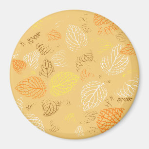 Aimant Automne, Motif Feuille 4