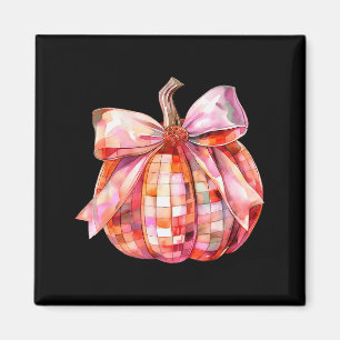 Aimant Automne Nk Et Citrouille Boule Disco Orange Hallo