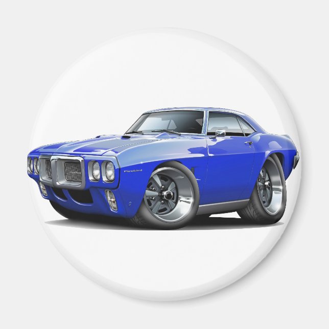 Aimant Automobile Firebird Blue 1969 (Devant)