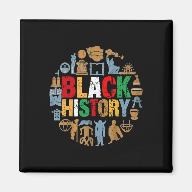 Aimant Autonomiser le mois de l'histoire des Noirs Porter (Devant)