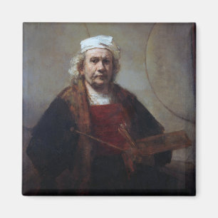 Aimant Autoportrait à deux cercles, Rembrandt