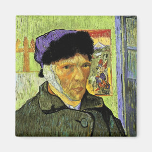 Aimant Autoportrait avec Bandaged Ear Van Gogh Art