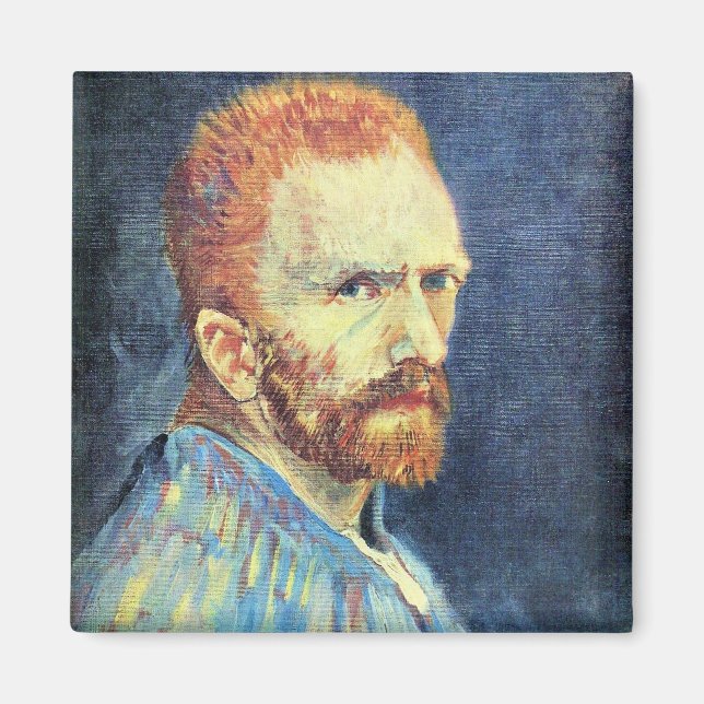 Aimant Autoportrait avec cheveux courts par Vincent van G (Devant)